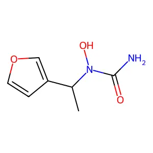 N-1-(Fur-3-ylethyl)-N-hydroxyurea structure