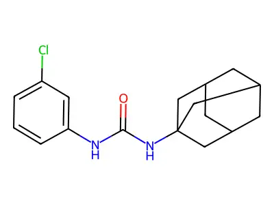 N-adamantanyl[(3-chlorophenyl)amino]carboxamide structure