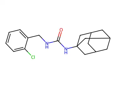 N-1-adamantyl-N'-(2-chlorobenzyl)urea structure