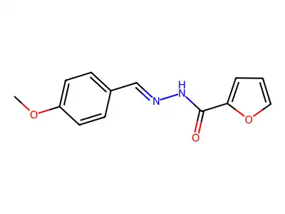 (E)-N'-(4-methoxybenzylidene)furan-2-carbohydrazide structure
