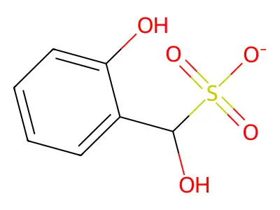 Hydroxy(2-hydroxyphenyl)methanesulfonate structure