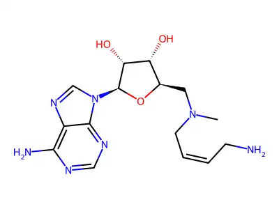 5'-[(4-Amino-2-butenyl)methylamino]-5'-deoxyadenosine structure