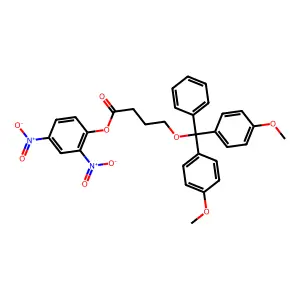 2,4-dinitrophenyl-4-O-(4,4'-dimethoxytrityl)butyrate structure
