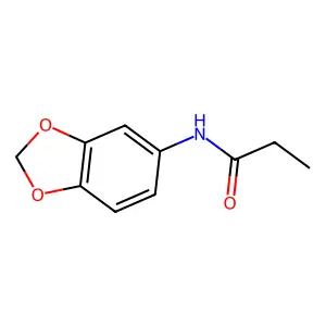 N-(2H-1,3-benzodioxol-5-yl)propanamide structure