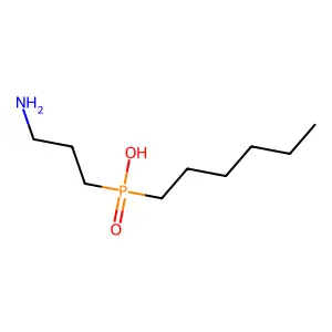 3-Aminopropyl(hexyl)phosphinic acid structure