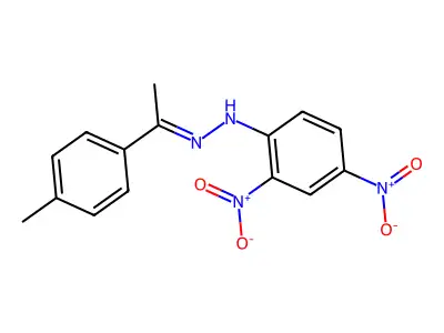1-(2,4-Dinitrophenyl)-2-(1-(p-tolyl)ethylidene)hydrazine structure