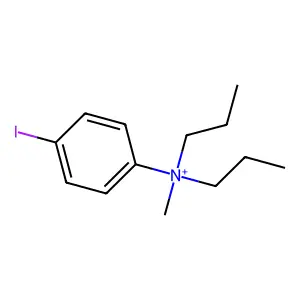 N,N-Dipropyl-4-iodophenyl-N-methylammonium structure