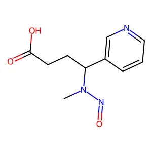 4-(Methylnitrosamino)-4-(3-pyridyl)butyric acid structure