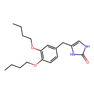 4-(3,4-Dibutoxybenzyl)-2-imidazolidinone structure
