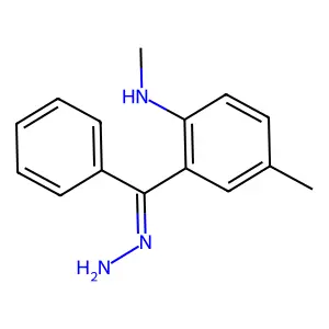 Methanone, [5-methyl-2-(methylamino)phenyl]phenyl-, hydrazone, (Z)- structure