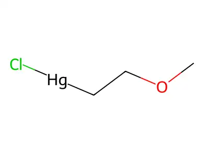 Mercury, 2-methoxyethyl-, chloride structure