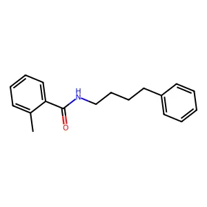 2-methyl-N-(4-phenylbutyl)benzamide structure