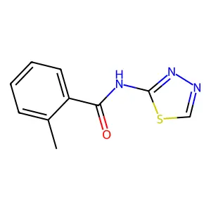 2-Methyl-N-[1,3,4]thiadiazol-2-yl-benzamide structure