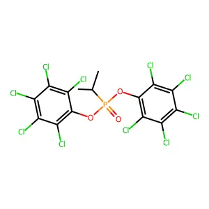 Phosphonic acid, (1-methylethyl)-, bis(pentachlorophenyl) ester structure