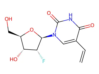 Uridine, 2'-deoxy-5-ethenyl-2'-fluoro- structure