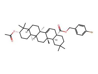 4-Bromobenzyl 3-acetylmaprounate structure