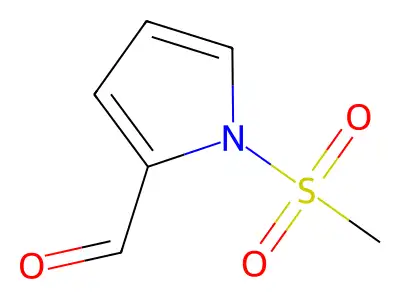 1-methanesulfonyl-1H-pyrrole-2-carbaldehyde structure