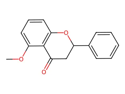 4H-1-Benzopyran-4-one, 2,3-dihydro-5-methoxy-2-phenyl- structure