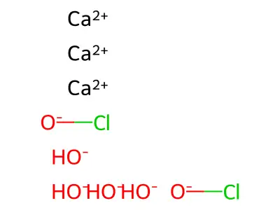 Calcium hydroxide hypochlorite structure