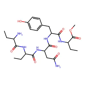 H-Abu-Abu-Asn-Tyr-Abu-OCH3 structure