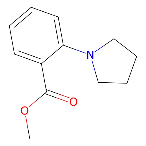 Methyl 2-(pyrrolidin-1-yl)benzoate structure