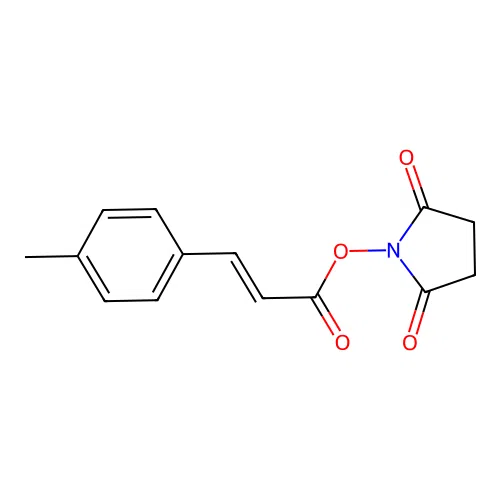 (2,5-dioxopyrrolidin-1-yl) (E)-3-(4-methylphenyl)prop-2-enoate structure