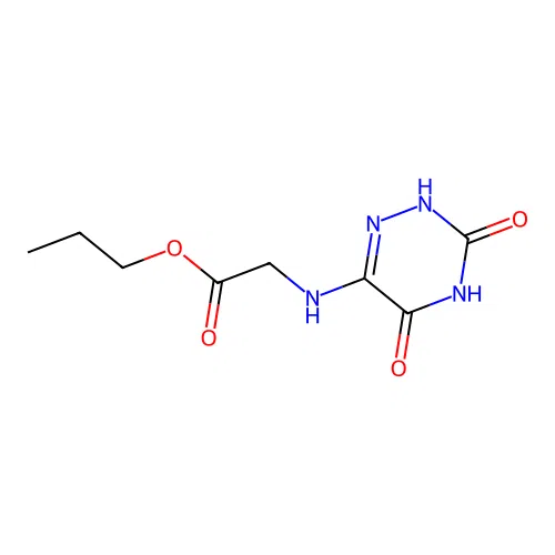 propyl 2-[(3,5-dioxo-2H-1,2,4-triazin-6-yl)amino]acetate structure