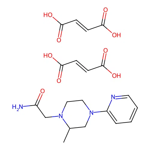 1-Piperazineacetamide, 4-methyl-N-2-pyridinyl-, (Z)-2-butenedioate (1:2) structure