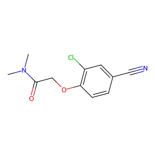 2-(2-chloro-4-cyanophenoxy)-N,N-dimethylacetamide structure