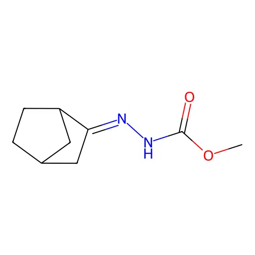 methyl N-(2-bicyclo[2.2.1]heptanylideneamino)carbamate structure