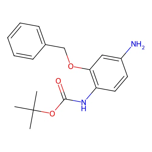 tert-butyl N-(4-amino-2-phenylmethoxyphenyl)carbamate structure