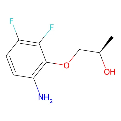 2,3-Difluoro-6-amino-{[(R)-2-hydroxypropyl]oxy}benzene structure