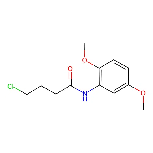 4-chloro-N-(2,5-dimethoxyphenyl)butanamide structure