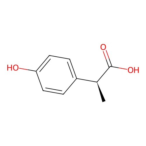2-(4-Hydroxyphenyl)propionic acid, (2S)- structure