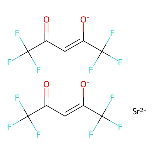 Strontium hexafluoroacetylacetonate structure