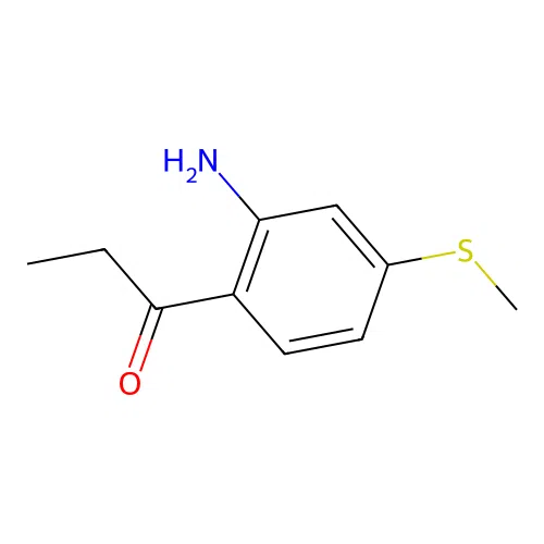 1-[2-Amino-4-(methylsulfanyl)phenyl]propan-1-one structure