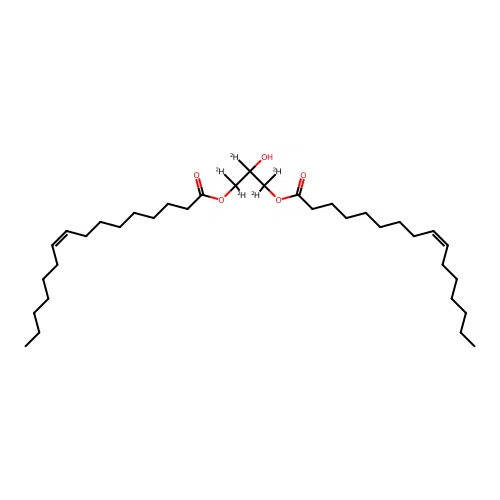 1,3-Dipalmitoleoyl-sn-glycerol-d5 structure