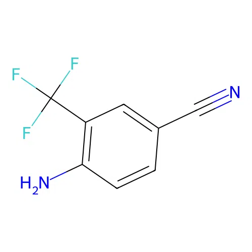 4-Amino-3-(trifluoromethyl)benzonitrile structure