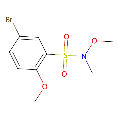 5-bromo-N,2-dimethoxy-N-methylbenzenesulfonamide structure