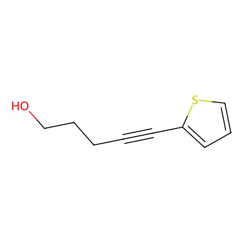 5-(Thiophen-2-yl)pent-4-yn-1-ol structure