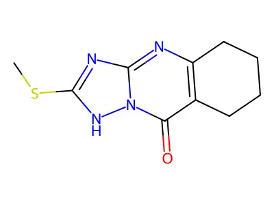 2-(Methylthio)-5,6,7,8-tetrahydro[1,2,4]triazolo[5,1-b]quinazolin-9(4H)-one structure