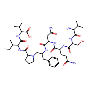 H-Val-Ser-Gln-Asn-Phe-psi(CH2N)-Pro-Ile-Val-OH structure