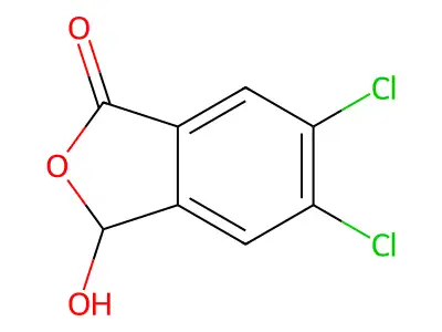 5,6-Dichloro-3-hydroxyisobenzofuran-1(3H)-one structure
