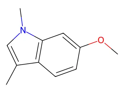 6-Methoxy-1,3-dimethyl-1H-indole structure