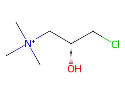 [(2R)-3-chloro-2-hydroxypropyl]-trimethylazanium structure