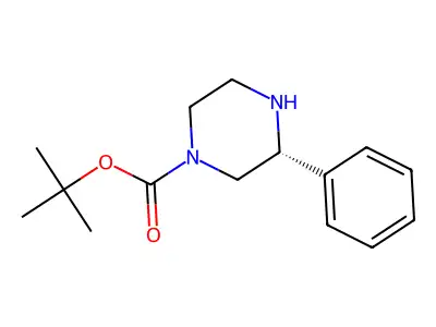 Tert-butyl 3-phenylpiperazine-1-carboxylate structure