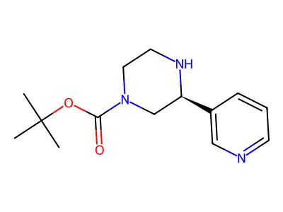 Tert-butyl 3-(pyridin-3-yl)piperazine-1-carboxylate structure