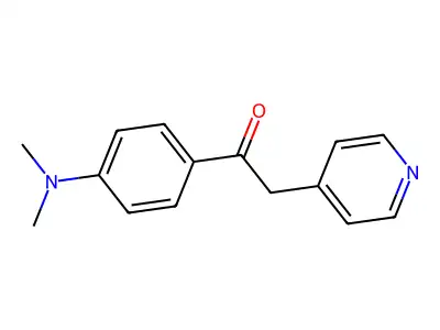 1-(4-Dimethylaminophenyl)-2-(4-pyridyl)ethanone structure