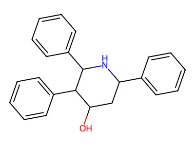 4-Piperidinol, 2,3,6-triphenyl- structure