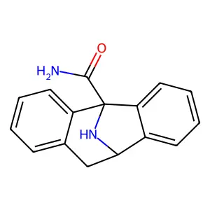 10,11-Dihydro-5H-dibenzo(a,d)cyclohepten-5,10-imine-5-carboxamide structure